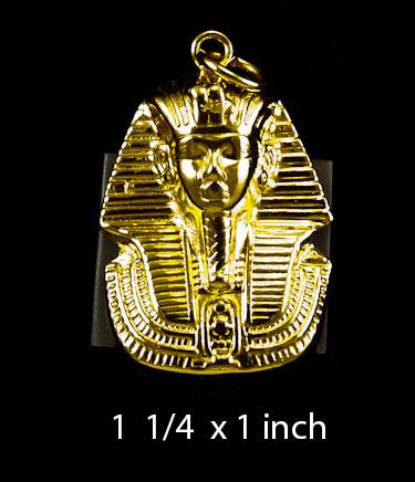 Gold Vermail Egyptian Charm of Tutankhamun